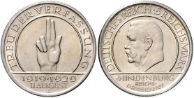 WEIMARER REPUBLIK, 1919-1933, 5 Reichsmark 1929 J. Schwurhand.
f.st
J.341