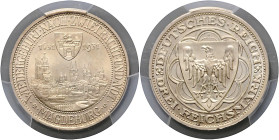 WEIMARER REPUBLIK, 1919-1933, 3 Reichsmark 1931 A. Magdeburg.
PCGS PR-65
J.347