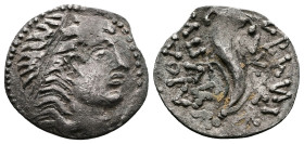 Seleukid Empire, Demetrios I Soter Imitative AR Drachm. (16,3mm. 1,1g.). Struck in Commagene, temp. Samos II to Mithradates I, circa 140-70 BC. Diadem...