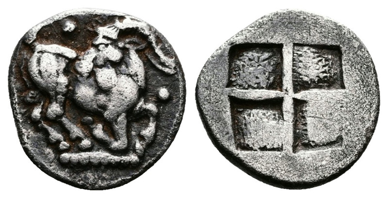 Thraco-Macedonian Tribes. Mygdones or Krestones. Circa 485-480 BC. 1/8 Stater (1...
