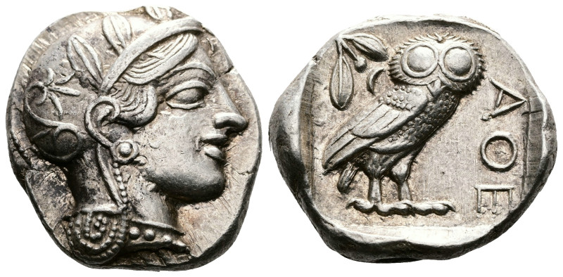 Attica. Athens. Circa 449-404 BC. AR Tetradrachm (23mm, 17.2 g.) 430s. Head of A...