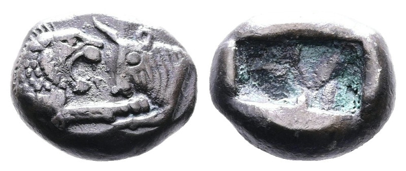 Kings of Lydia. Kroisos. Circa 564/53-550/39 BC. AR Sixth Stater (10,7mm. 1,79g....