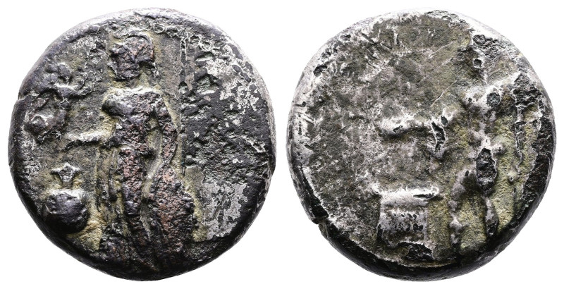 Pamphylia. Side. Ca. 360-333 BC. AR Stater Fouree (20,5 mm, 9,09 g.). Athena sta...