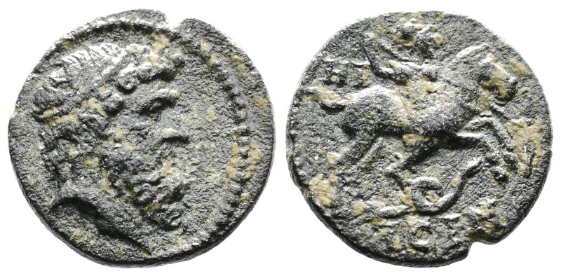 Pisidia, Isinda. AE (19,5mm. 4,74g.). Dated CY 18 (8/7 BC or 5/6 AD?). Diademed ...