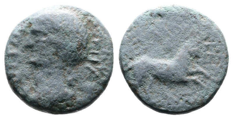 Macedon, Thessalonica, Antonia. AD 41-47. AE (15,1mm. 3,73 g.). ANTΩNIA, draped ...