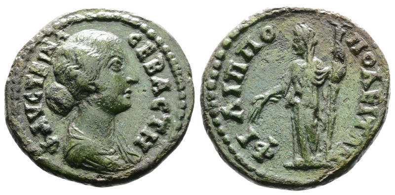 Thrace, Philippopolis. Faustina II. AD 146-180. AE (25,4 mm. 9,8 g.). FAYCTEINA ...