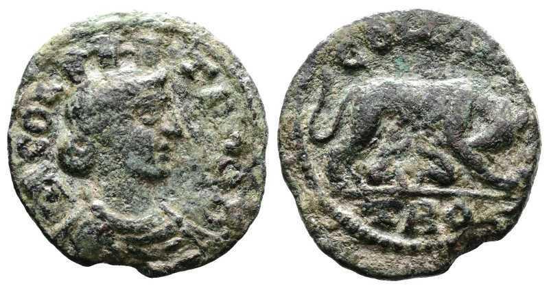 Troas, Alexandria. AE (21 mm. 5,2 g.). AD 253-268. COL TROAS, turreted, draped b...