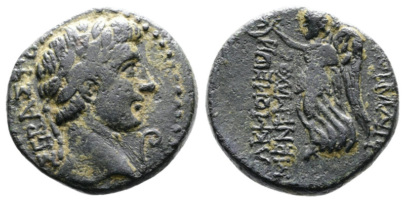 Phrygia, Akmoneia. Augustus. AE (18,9 mm. 5,2 g.). 27 BC-AD 14. ΣΕΒΑΣΤΟΣ, laurea...