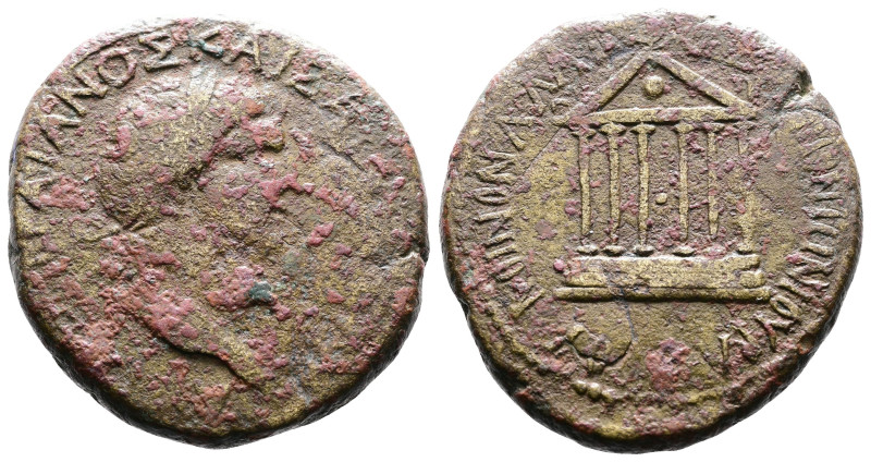 Galatia, Koinon. Trajan. AE (31,2 mm. 24,3 g.). AD 98-100. AYTO NEP TPAIANOΣ KAI...