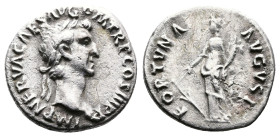 Nerva, AD 96-98. AR Denarius. (16,7mm. 3,01 g.). AD 97, Rome. IMP NERVA CAES AVG PM TR P COS III P P, laureate head right. Rev. FORTVNA AVGVST, Fortun...