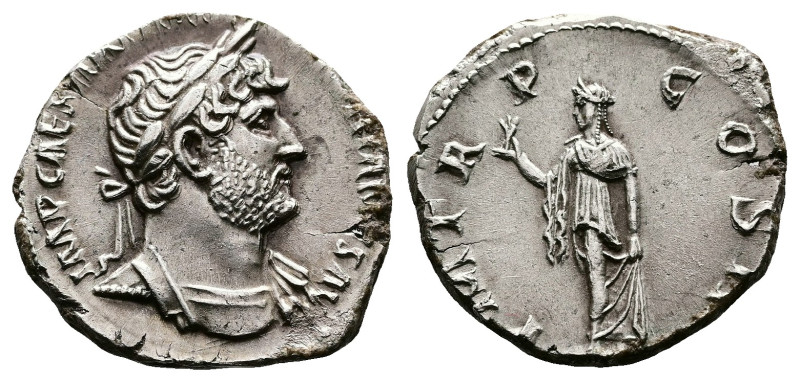 Hadrian, AD 117-138 AR Denarius. (17,69mm. 3,13 g.). AD 119-122, Rome. IMP CAESA...