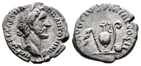 Antoninus Pius, AD 138-161. AR Denarius. (17,7 mm. 2,64 g.). AD 138-139, Rome. IMP T AEL CAES HADR ANTONINVS, laureate head right. Rev. AVG PIVS PM TR...