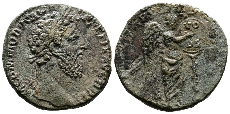 Commodus, AD 177-192. AE Sestertius. (28,2 mm. 15,21 g.). AD 186, Rome. M COMMOD...