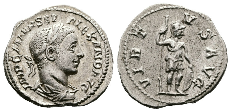 Severus Alexander, AD 222-235. AR Denarius. (19,3 mm. 2,87 g.). AD 231-235, Rome...