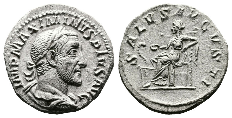 Maximinus I, AD 235-238. AR Denarius. (18,3 mm. 2,1 g.). AD 237-238, Rome. IMP M...