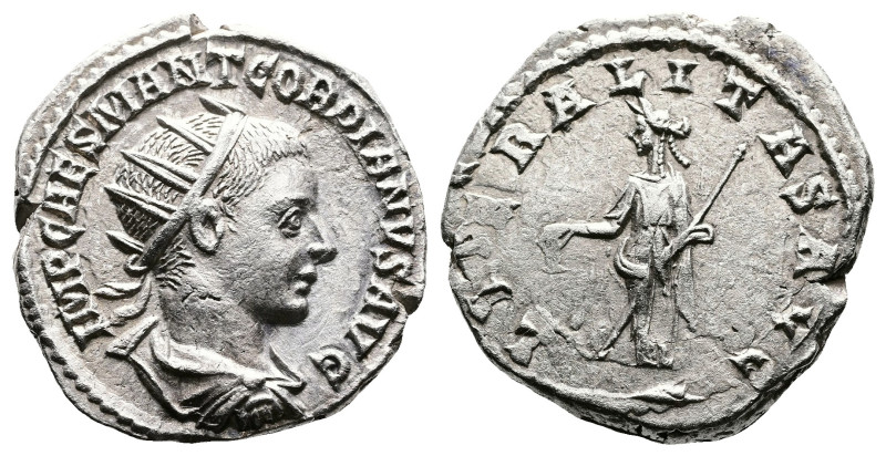 Gordian III, AD 238-243. AR Antoninianus. (21,1 mm. 4,9 g.). AD 241-243 Antioch....