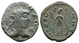 Gallienus, ancient imitation. AD 261-270. AE Antoninianus. (20,2 mm. 3,8 g.). Rome. GALLIENVS AG, radiate head right. Rev. IIIRTIIS IIIIC (for VIRTVS ...