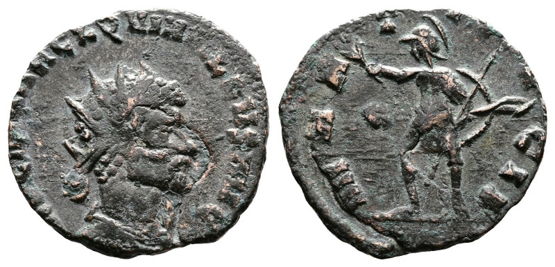 Quintillus, AD 270. AE Antoninianus. (19,2 mm. 2,1 g.). Rome. IMP C M AVR CL QVI...