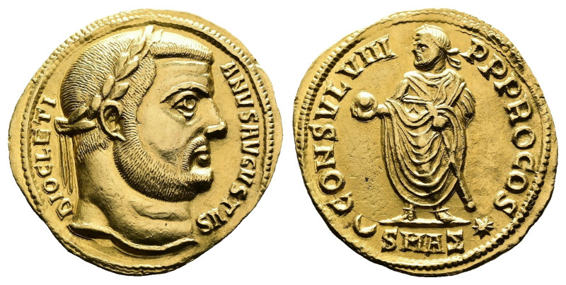 Diocletian, AD 284-305. AV Aureus. (19,9mm. 5,24 g.). Antioch. DIOCLETIANVS AVGV...