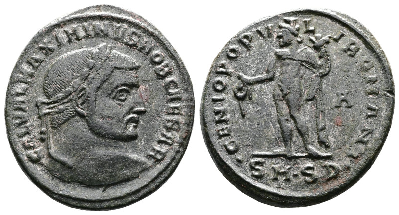 Maximinus II, AD 305-308. AE Follis. (26 mm. 10,1 g.). Serdica. GAL VAL MAXIMINV...