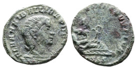 Hanniballianus, AD 336-337. AE4. (14,9 mm. 1,7 g.). Constantinople. FL HANNIBALLIANVS REGI, bare-headed, draped and cuirassed bust right. Rev. SECVRIT...