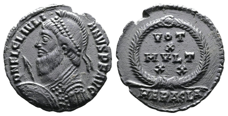 Julian II, AD 360-363. AE Maiorina. (19,7mm. 2,46 g.). Heraclea. DN FL CL IVLIAN...
