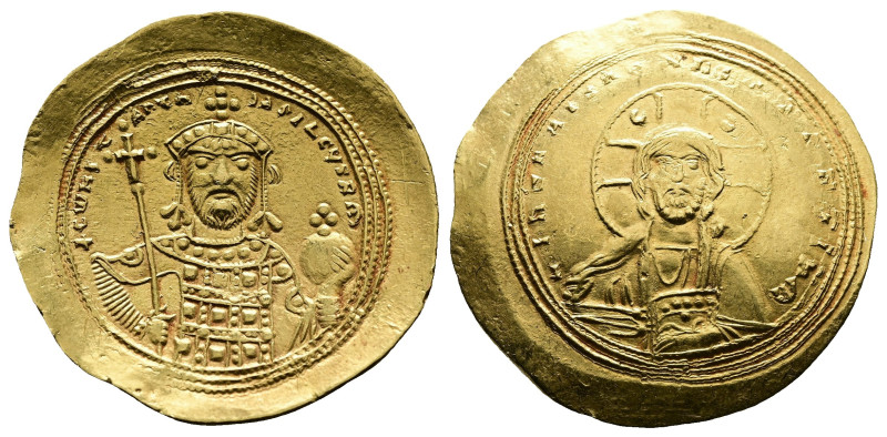 Constantine IX Monomachus. AD 1042-1055. AV Histamenon Nomisma. (26,9 mm. 4,44 g...