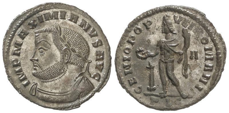 ROMAN COINS: ROMAN EMPIRE
Follis. 301-303 d.C. MAXIMIANO HERCULIUS. LUGDUNUM. A...