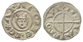 MEDIEVAL COINS: CATALONIA-KINGDOM OF ARAGON
Òbol. ALFONS I. COMTAT DE PROVENÇA. ARLES. Anv.: REX ARAGONE. Mitra. Rev.: PRO-VI-NC-IA. Cruz pasante. 0,...