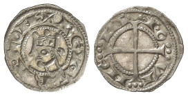 MEDIEVAL COINS: CATALONIA-KINGDOM OF ARAGON
Òbol. JAUME I. COMTAT DE PROVENÇA. MARSELLA. Anv.: REX-ARA-GONE. Efigie coronada a izquierda. Rev.: PO-VI...