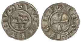 MEDIEVAL COINS: CATALONIA-KINGDOM OF ARAGON
Diner. GUILLEM II D´URGELL. COMTAT DE FORCALQUER. Anv.: WILELMVS. En el campo COME en cruz, alrededor de ...