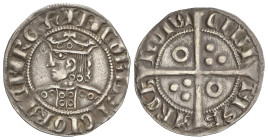 MEDIEVAL COINS: CATALONIA-KINGDOM OF ARAGON
Croat. JAUME II. BARCELONA. Anv.: IACOBVS DEI GRACIA REX. Efigie coronada a izquierda. Tres, tres, tres y...