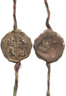 MEDIEVAL COINS: KINGDOM OF CASTILE AND LEÓN
Sello pendente en cera Unifaz. ENRIQUE II. CASTILLA y LEÓN. Anv.: (EN)RICVS:DEI:(GRACIA:) REGIS:CASTELLE:...