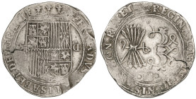 SPANISH MONARCHY: FERDINAND AND ISABELLA
8 Reales. SEGOVIA. Encapsulada por NGC AU 50 (nº 6142117-003). Anv.: VIII roel encima - Escudo - D roel enci...