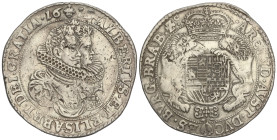 SPANISH MONARCHY: ALBERT AND ISABELLA
Ducatón. 1619. BRUSSEL. 32 grs. AR. (Golpecitos). Vanhoudt-617.BS. MBC.