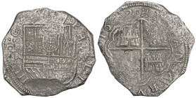 SPANISH MONARCHY: PHILIP IV
8 Reales. 1622. CARTAGENA DE INDIAS. A. 21,41 grs. Marca de ceca: RN. Esta pieza podría haber sido acuñada en Santa Fe de...