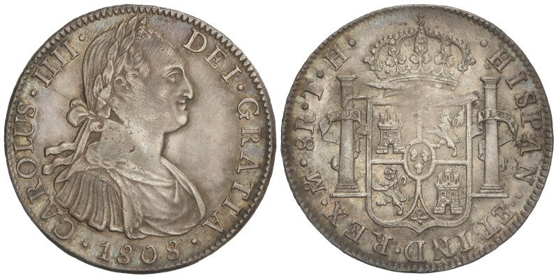 SPANISH MONARCHY: CHARLES IV
8 Reales. 1808. MÉXICO. T.H. 26,9 grs. (Zona de pl...