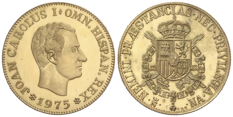 PESETA SYSTEM: JUAN CARLOS I
Medalla. 1975. Anv.: Onza del Rey. Proclamación de...