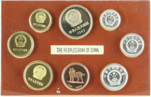 WORLD COINS: CHINA
Set 7 monedas 1, 2, 5 Fen, 1, 2, 5 Jiao, 1 Yuan y 1 medalla año del perro. 1982. SHANGHAI MINT. CuNi, Zinc, Magnalium. En presenta...