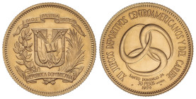 WORLD COINS: DOMINICAN REPUBLIC
30 Pesos. 1974. 11,83 grs. AU (900). 12 º Juegos Centro Americanos y del Caribe. Fr-2; KM-36. SC-.