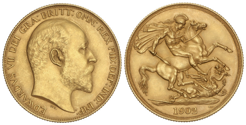 WORLD COINS: GREAT BRITAIN
2 Pounds. 1902. EDWARD VII. 15,97 grs. AU. Fr-399; K...