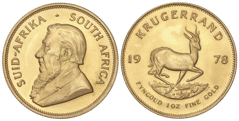 WORLD COINS: SOUTH AFRICA
Krugerrand. 1978. 33,87 grs. AU (917). Fr-B1; KM-73. ...