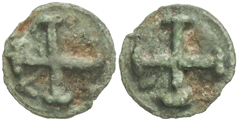 GREEK COINS
Quincunx. 217-212 a.C. APULIA, LUCERIA. Anv.: Rueda de cuatro radio...