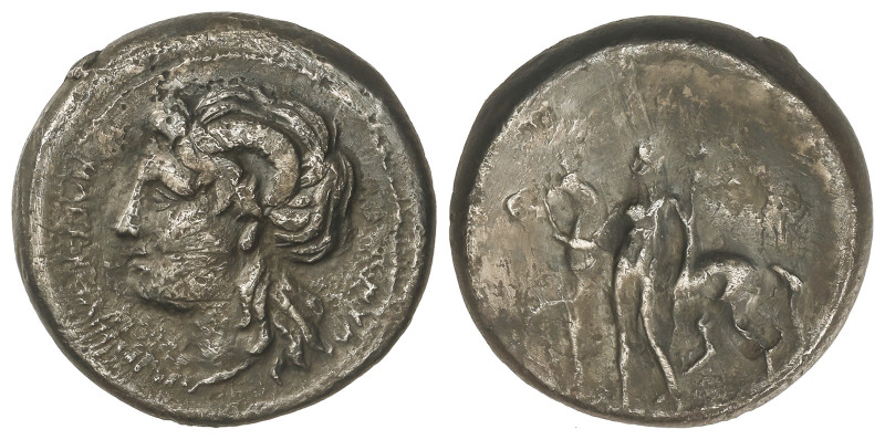 GREEK COINS
Didracma. 250-225 a.C. NUCERIA ALFATERNA. CAMPANIA. Anv.: Cabeza de...