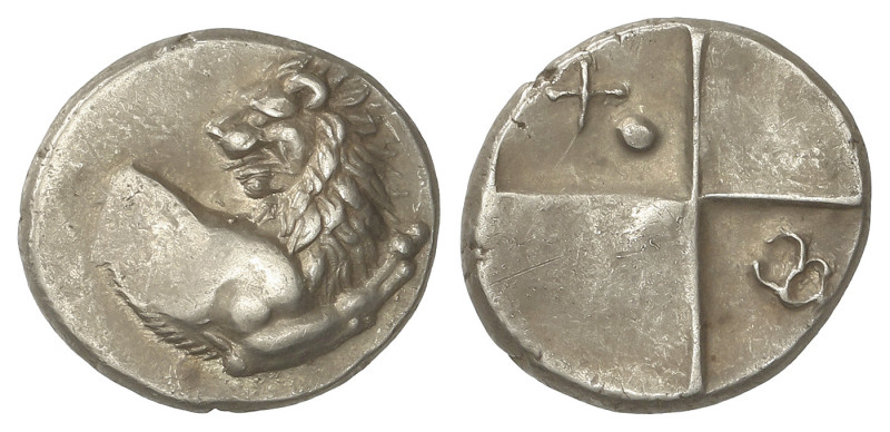GREEK COINS
Hemidracma. 480-350 a.C. CHERRONESOS. TRACIA. Anv.: Prótomo de león...