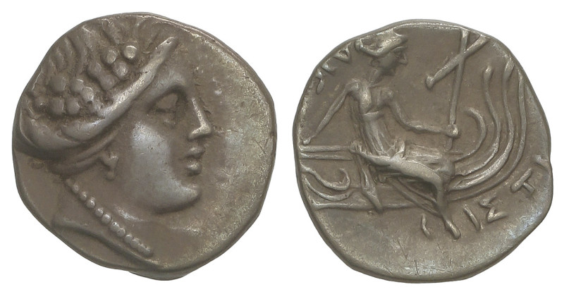 GREEK COINS
Tetróbolo. Siglo III a.C. HISTIAIA. EUBOIA. Anv.: Cabeza de la ninf...