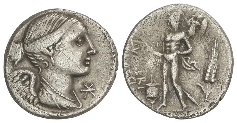 ROMAN COINS: ROMAN REPUBLIC
Denario. 96 a.C. VALERIA. L. Valerius Flaccus. Anv....