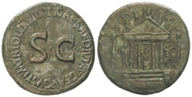 ROMAN COINS: ROMAN EMPIRE
Sestercio. 36-37 d.C. TIBERIO. Anv.: TI. CAESAR DIVI AVG. F. AVGVST. P. M. TR. POT. XXXIIX, alrededor de S. C grande. Rev.:...