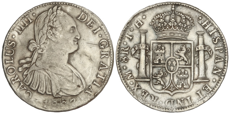 SPANISH MONARCHY: CHARLES IV
8 Reales. 1807. MÉXICO. T.H. 26,8 grs. (Acuñación ...