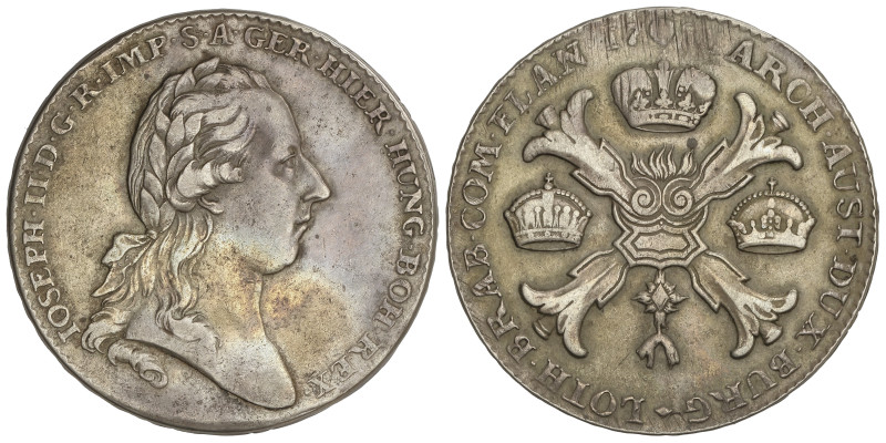 WORLD COINS: AUSTRIA
Thaler. 178_. JOSEPH II. AUSTRIAN NETHERLANDS. 29,06 grs. ...